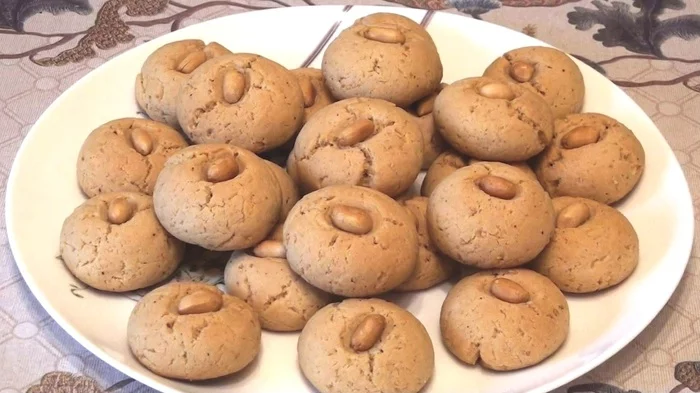 Peanut cookies - My, Recipe, Video, Video recipe, Cooking, Bakery products, Dessert, Cookies, Longpost