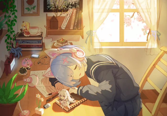LoFi Rem - Rem (Re: Zero Kara), Re: Zero Kara, Anime art, Anime, Lofi hip-hop radio