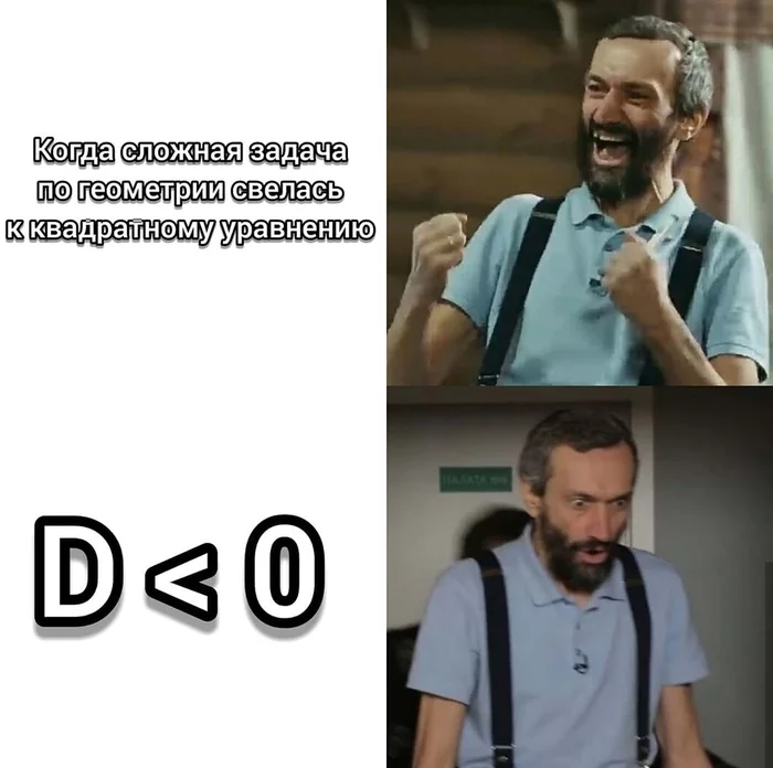 #MathMems - My, Alexey Savvateev, Memes, Quadratic, Discriminant, Geometry