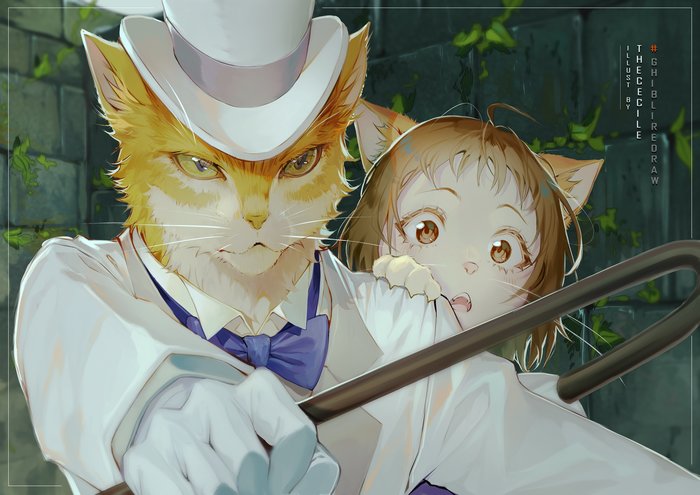   \ Neko no ongaeshi Thececile, Neko no ongaeshi, , Anime Art, 