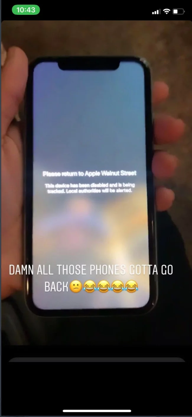 The device has been locked and its location is being tracked, local law enforcement will be notified - iPhone, Marauders, Protest, Longpost, Death of George Floyd, Philadelphia