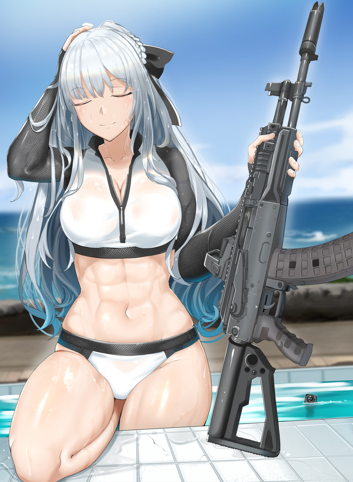 Ak-12 , Anime Art, Girls Frontline, Ak-12, , 