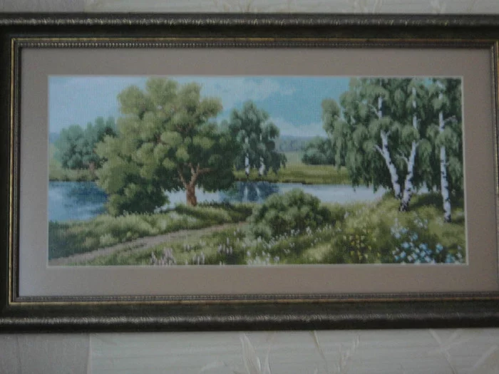 Cross stitch By the river (Golden Fleece) - Embroidery, Cross-stitch, Enthusiasm