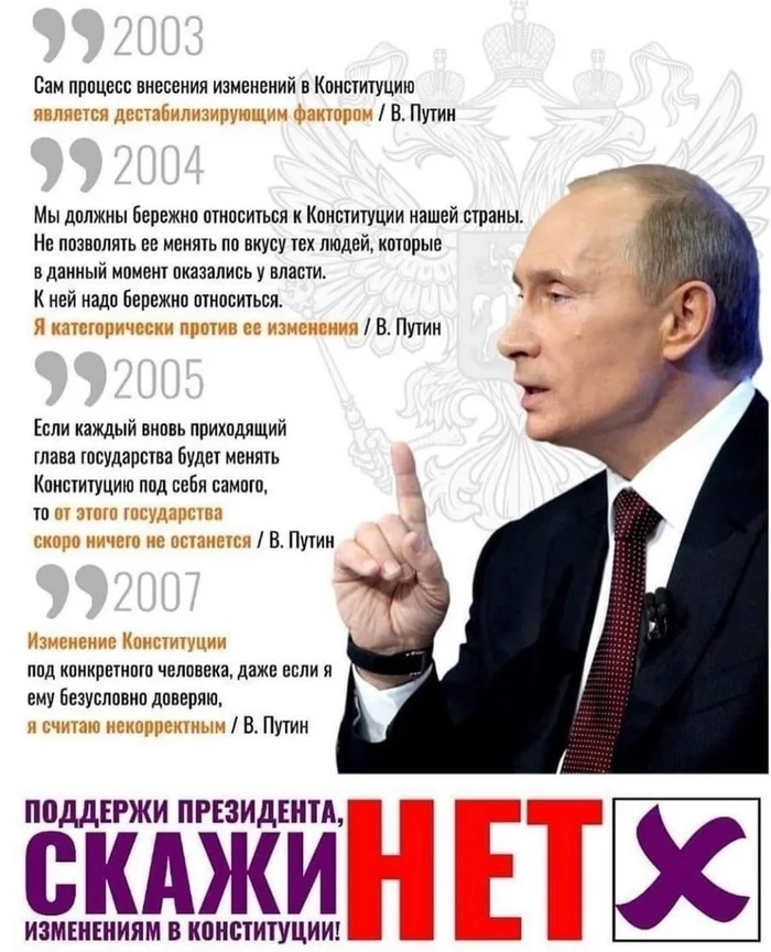 Путин о Конституции - Политика, Владимир Путин, Конституция, Обнуление