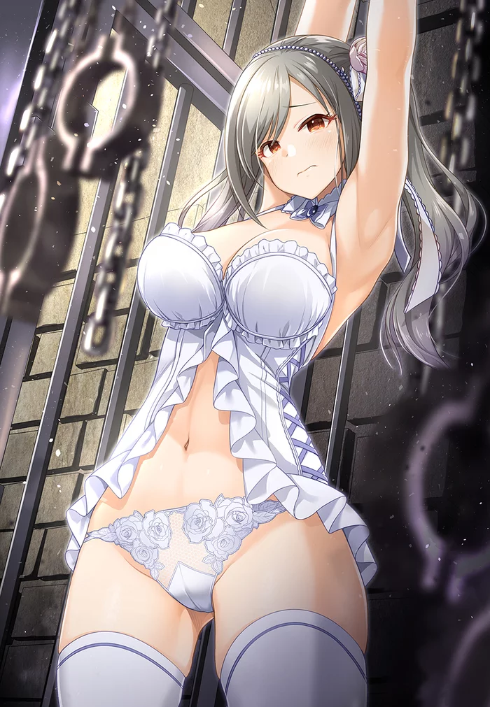 Kanzaki Ranko - NSFW, Anime, Anime art, The idolmaster, Idolmaster Cinderella Girls, Kanzaki ranko, Underwear, Breast, Pantsu