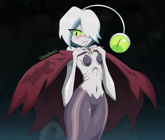 Shantae : Angler Fish Siren - My, Games, Shantae, Shantae half-genie Hero, Monster girl, Mermaid, Anglerfish, Anime, Longpost