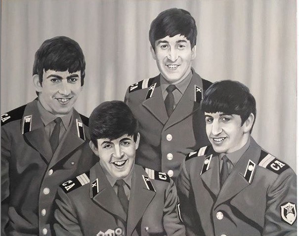 Dembel - the USSR, Soviet army, DMB, Black and white photo, , The soldiers, Retro, The beatles, Dembel