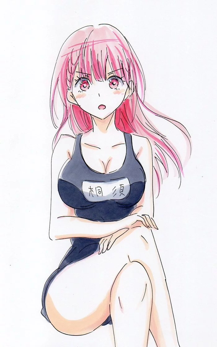 Mafuyu - Anime, Anime art, Bokuben, Mafuyu Kirisu, Swimsuit, Longpost