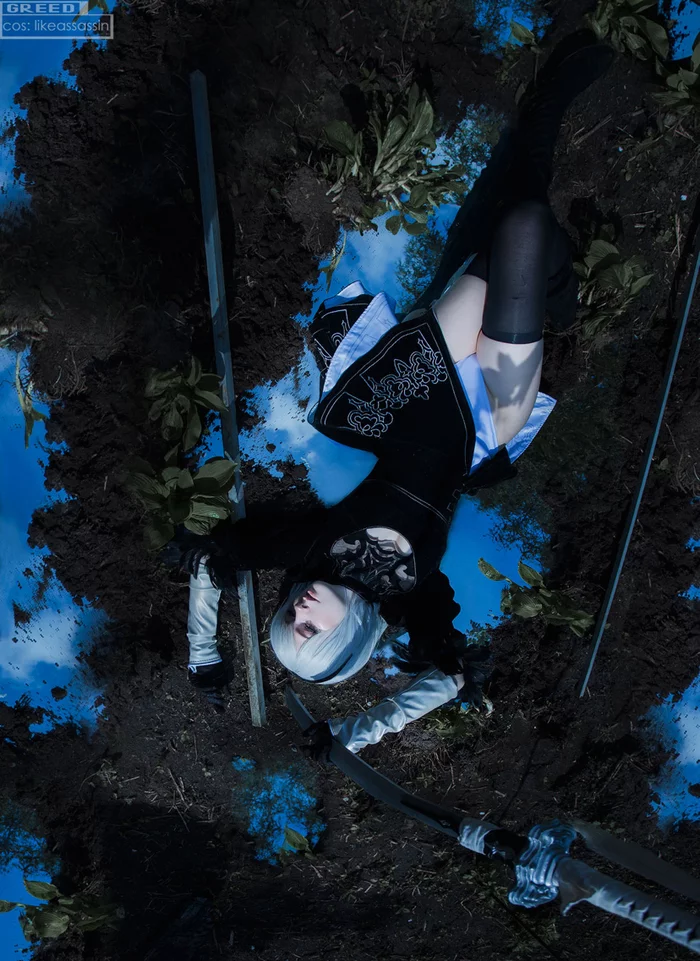 I planted a potato and it grew 2B - My, Cosplay, NIER Automata, Creation, The photo