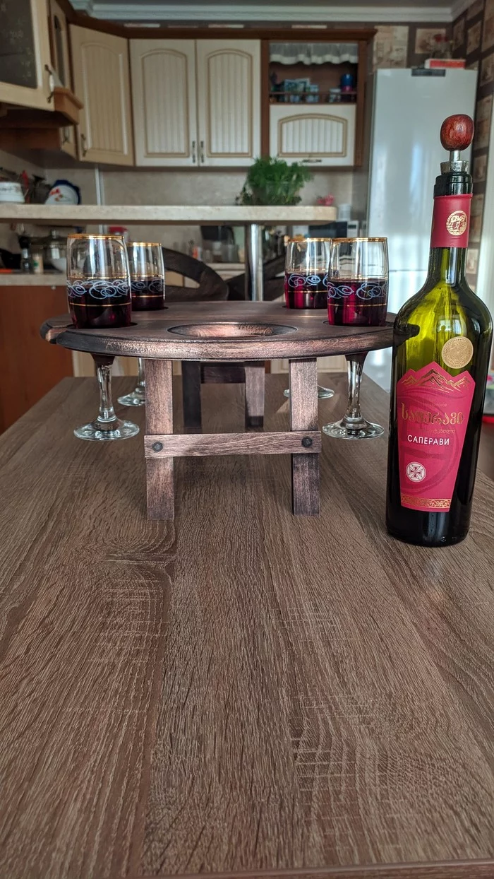 Made a wine table - My, Tyumen, Carpentry workshop, Longpost