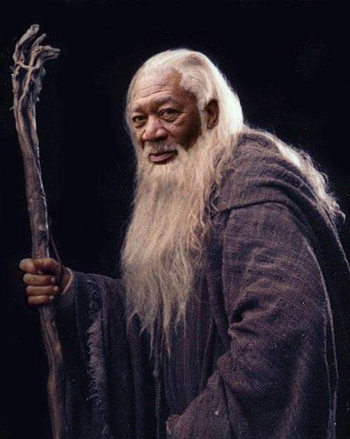 I am Gandalf the Black - Black people, Morgan Freeman, Gandalf, Humor, Irony, Lord of the Rings