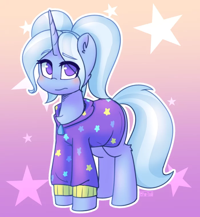 Nanny Trixie - My little pony, PonyArt, Trixie, Puetsua