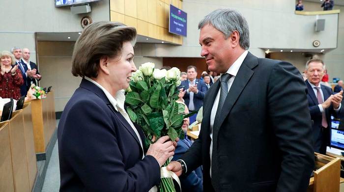 Volodin congratulated Tereshkova on her 57th anniversary of her solo flight around the Earth - news, Space, Космонавты, Russia, Space exploration, Hero of Russia, the USSR