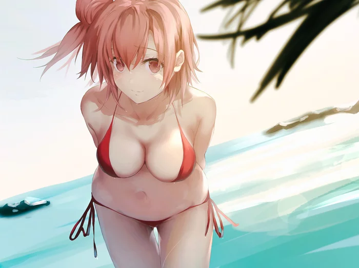 Yui - NSFW, Anime, Anime art, Art, Erotic, Oregairu, Yuigahama Yui, Swimsuit