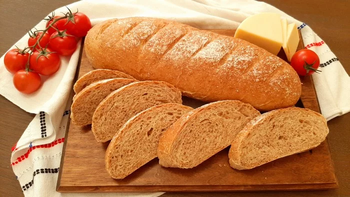 Homemade Whole Wheat Flour Bread - My, Bread, Proper nutrition, Cooking, Recipe, Longpost, Food, Video recipe, Video