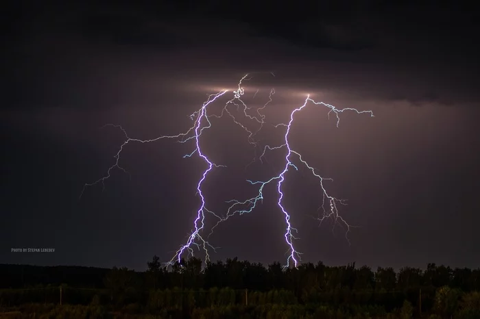 Storm. Appearance of Baal Hammon - My, The photo, Thunderstorm, Epic, Nature, Lightning, Kostroma, Art, Art, Longpost