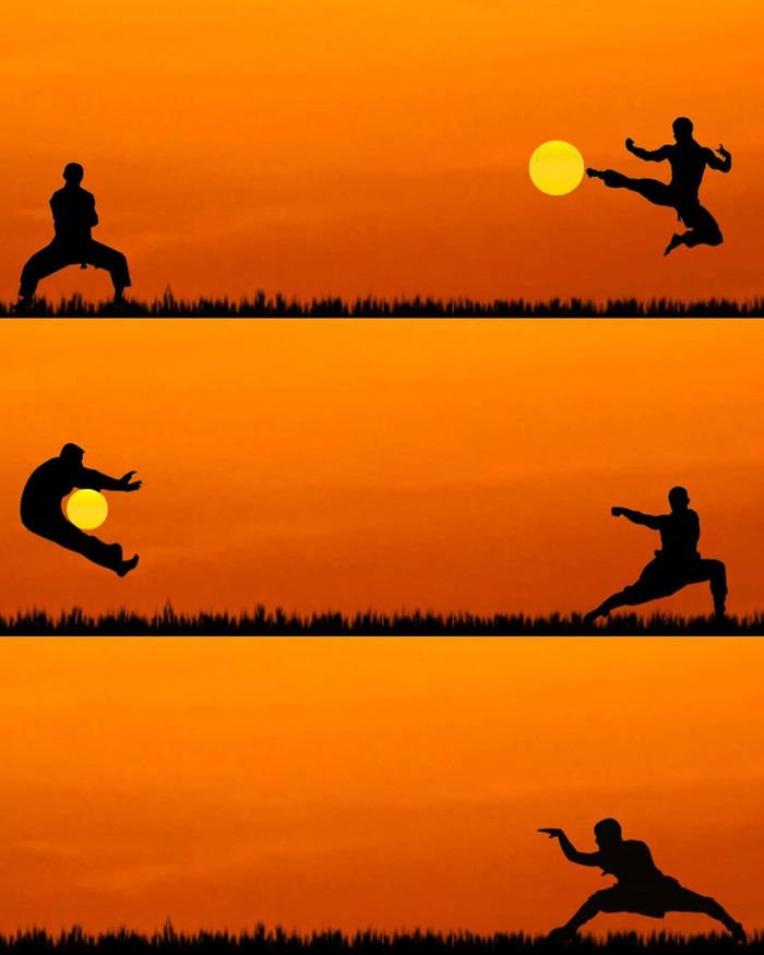 My kung fu is stronger - The photo, Art, Kung Fu, The sun, Photoshop