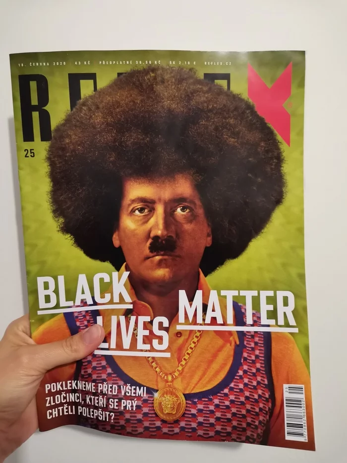 Reply to the post “Black Hitler in the Czech Weekly” - My, Black lives matter, Czech, Black people, Adolf Gitler, Censorship, Translation, Free translation, Reply to post, Longpost