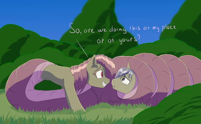 Well, to you or to me? - My little pony, Original character, Snakepony, Snake, Lamia