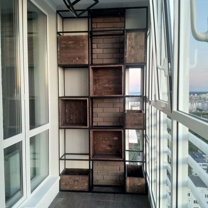 DIY balcony shelf - My, With your own hands, Furniture, Loft