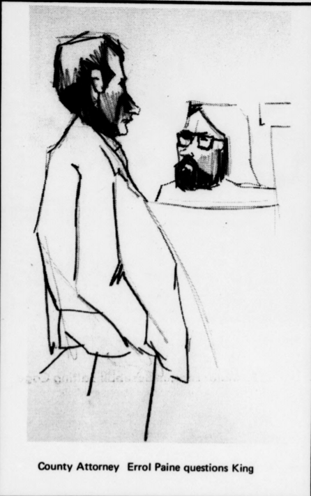 Стивен Кинг на скамье подсудимых (июнь 1970 года)