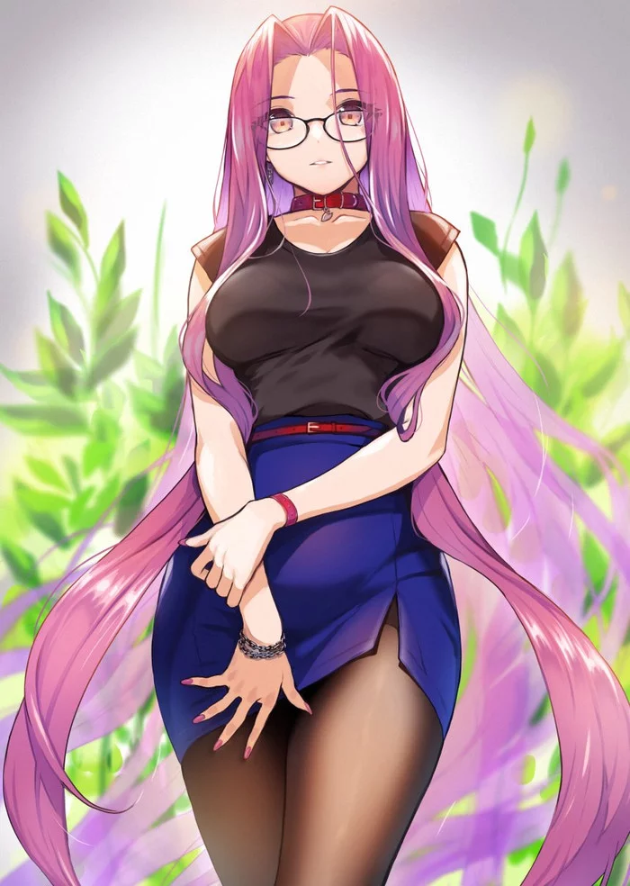 Rider - Fate, Fate grand order, Rider, Anime, Anime art, Glasses, Medusa Gorgon, Doshimash0