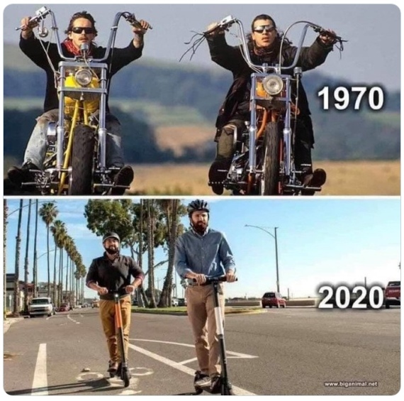 Bikers are fuckers - Bikers, The photo, Kick scooter, Motorcyclists