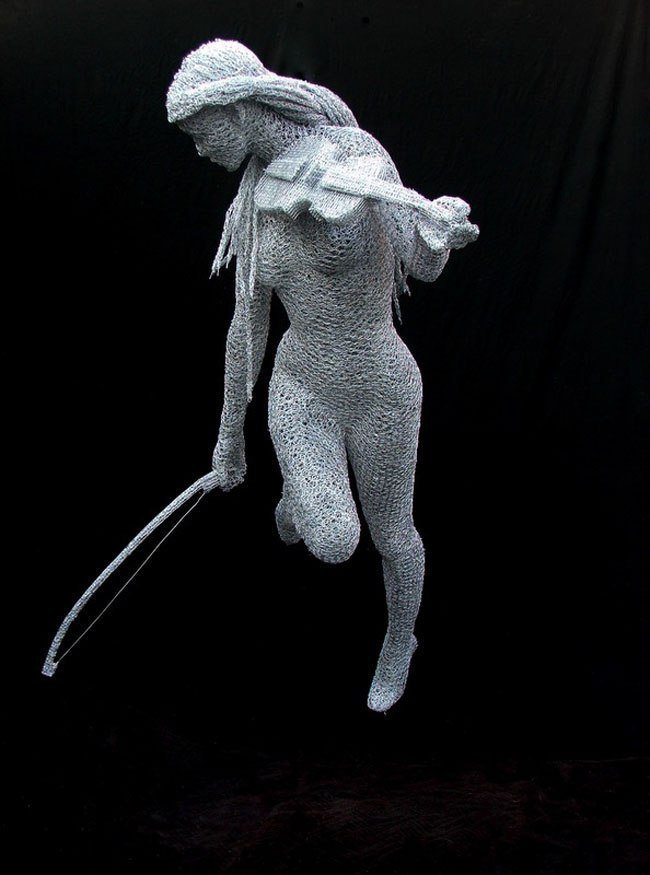 Derek Kinzett creates sculptures from galvanized wire - Sculpture, Art, Art, Longpost