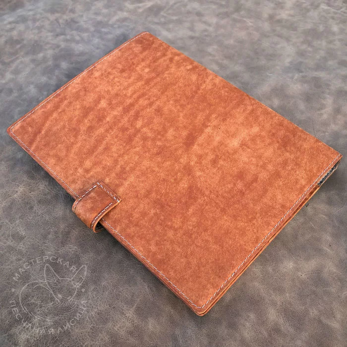 Folder. Just a folder :o) - My, Handmade, Leather, With your own hands, Longpost, Needlework without process, Folder, Craft