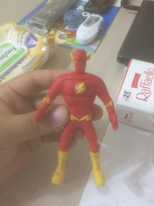 Polymer clay flash - My, Flash, Justice League DC Comics Universe, Dc comics, Comics, Superheroes, Animated series, Polymer clay, Needlework with process, Longpost