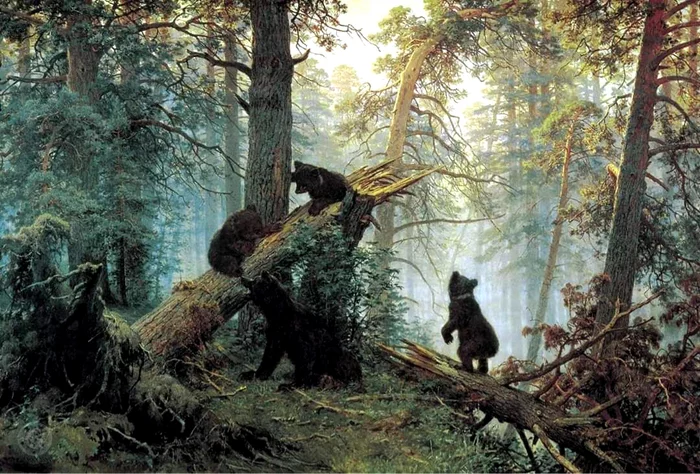 You need to draw more realistically, Comrade Repin! - Ivan Shishkin, Ilya Repin, Russia, Painting, Tree