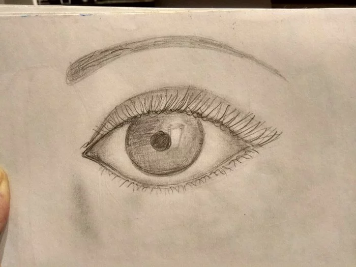 I'm trying to progress - My, Eyes, Drawing