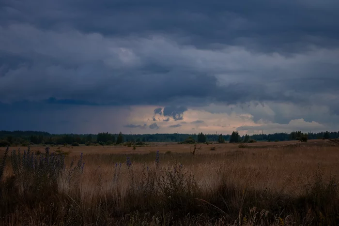 Creepy but beautiful - My, Clouds, The photo, Field