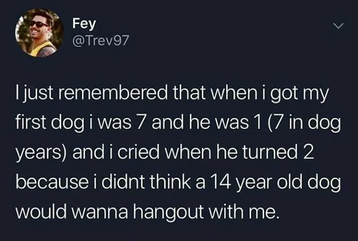 Childhood memories of the first dog - Animals, Dog, Children, Memories, Age, Twitter, Cry