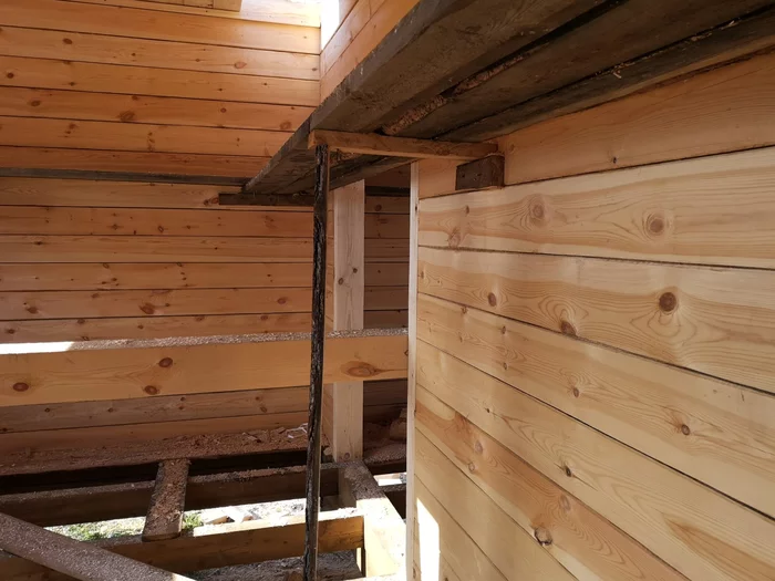 I am building a box house from fresh wood, prices - My, Building, House, Dacha, With your own hands, Work, Video, Longpost