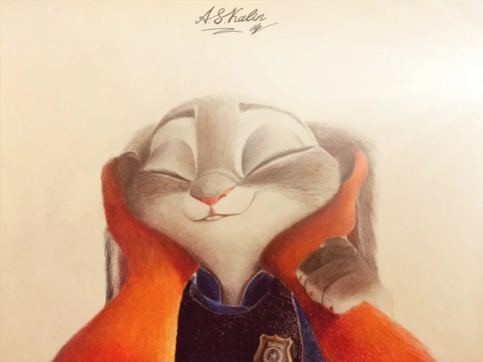 So fluffy! - Zootopia, Nick and Judy, Art, Judy hopps, Nick wilde, Andrejskalin