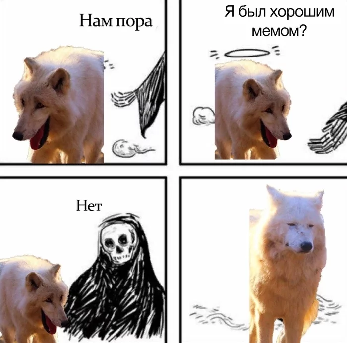 Dying meme - Wolf, Memes, Death, Humor