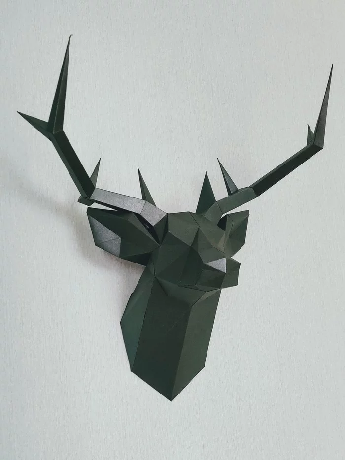 Paper deer - My, Papercraft, I share, Paper products