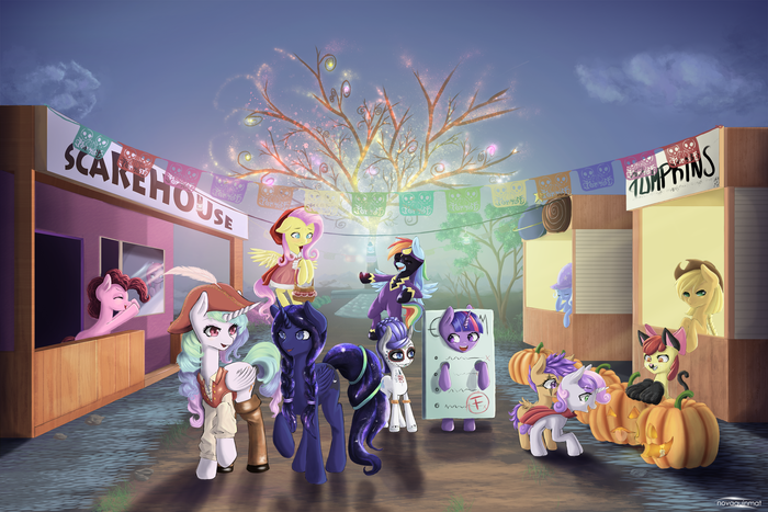  My Little Pony, Princess Celestia, Princess Luna, Mane 6, Cutie Mark Crusaders, Trixie