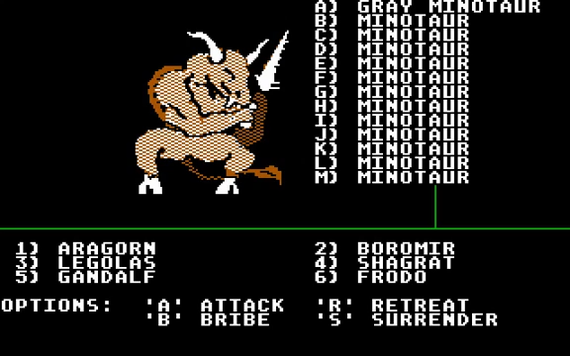 Fantastic Beasts #2.1. Minotaurs in old games, 1981-89 - My, Minotaur, Fantasy, Remembering old games, Retro Games, DOS games, RPG, Dungeons & dragons, Might and magic, Longpost