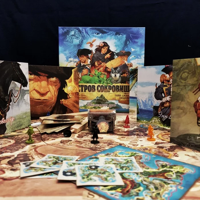 Treasure Island. - My, Board games, Games, Treasure Island, League of Board Players, Hobby, Entertainment, Pirates, Longpost