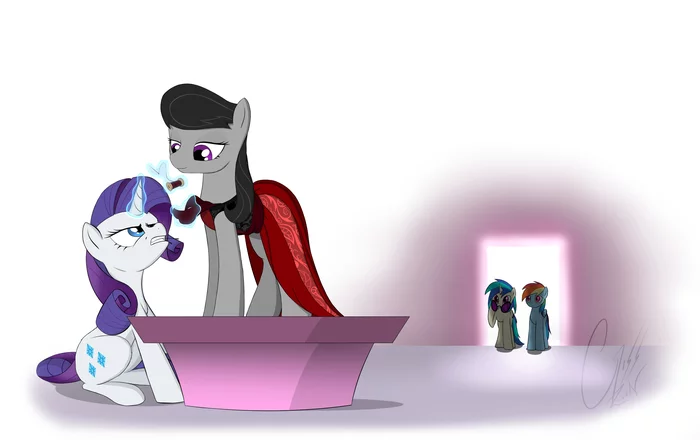 Sewing - My little pony, Vinyl scratch, Octavia melody, Rainbow dash, Rarity