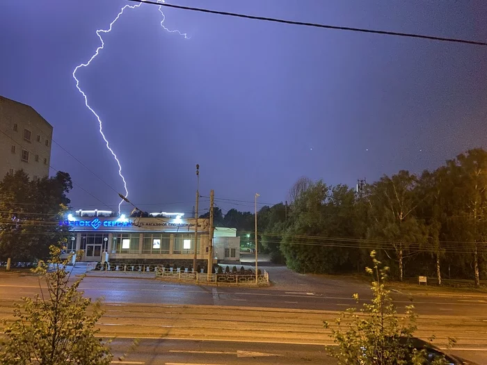 Here and now - My, Thunderstorm, Lightning, Kazan, Heat, Summer, The photo