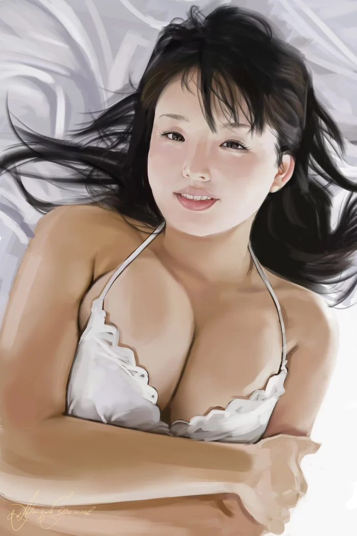 Ai Shinozaki - My, Art, Asians, Computer graphics, Ai shinozaki