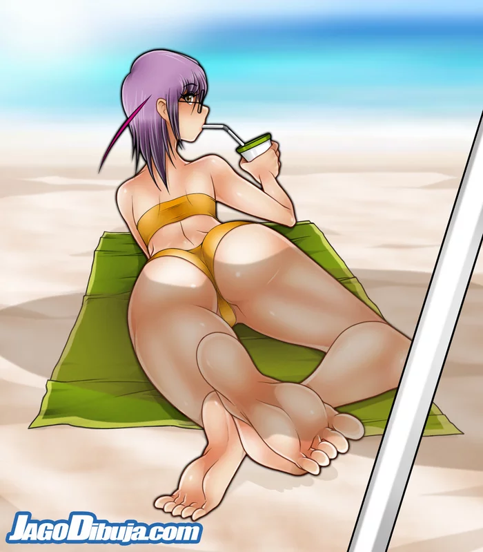 Summer Elly - NSFW, Jago, Elly Jago, Swimsuit, Summer, Etty, Art, Hand-drawn erotica