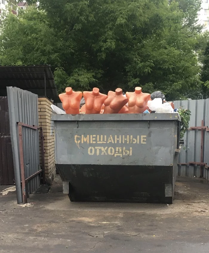 Смешанные отходы - Моё, Мусорка, Манекен