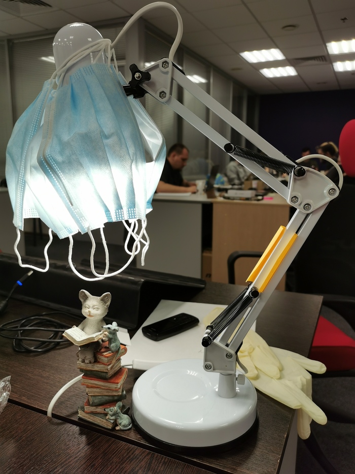 Котолампа в стиле "коронавирус"