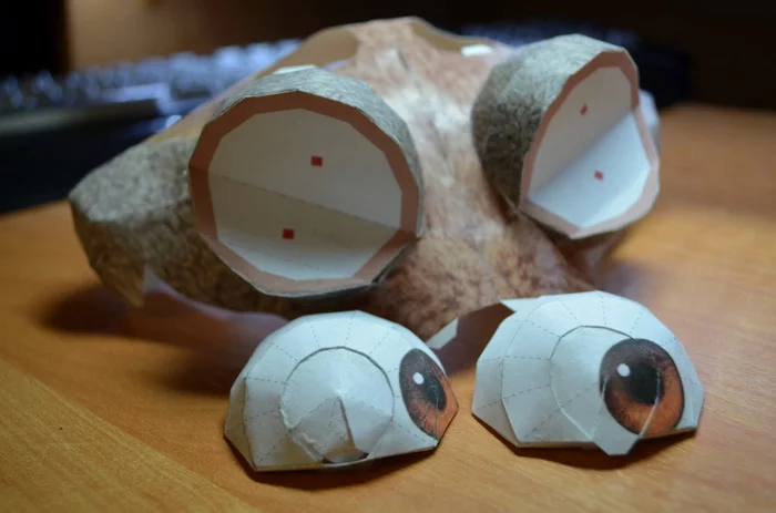 Scrat саблезубая крысобелка - Моё, Papercraft, Скрэт, Мультфильмы, Своими руками, Бумажный моделизм, Ледниковый период, Длиннопост, Рукоделие с процессом, Ледниковый период (мультфильм)
