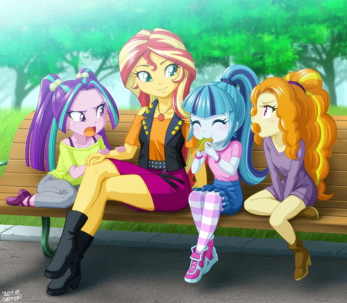 Kidzzlings - My Little Pony, Equestria Girls, Uotapo, Aria Blaze, Sunset Shimmer, Sonata Dusk, Adagio Dazzle