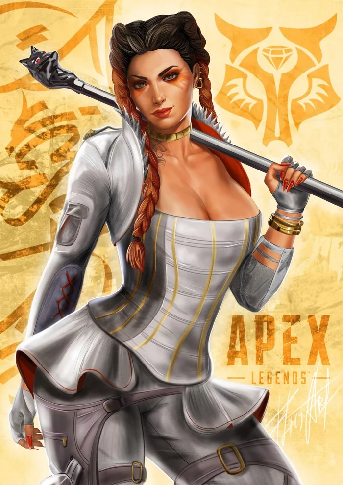 Loba - Арт, Девушки, Игры, Apex Legends, Yury Flics, Loba